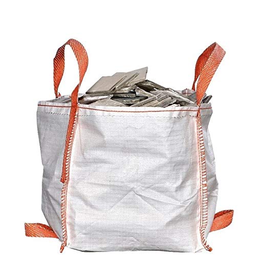 Bigbagland 10 x Mini-Bauerbeutel - halbe Tonnenbeutel | 45 x 45 x 45 cm | 1/2 Tonnen Bauarbeitertasche | Gartensäcke robust mit Griffen | Gartensteine Großbeutel | Dumpy Bags Cover