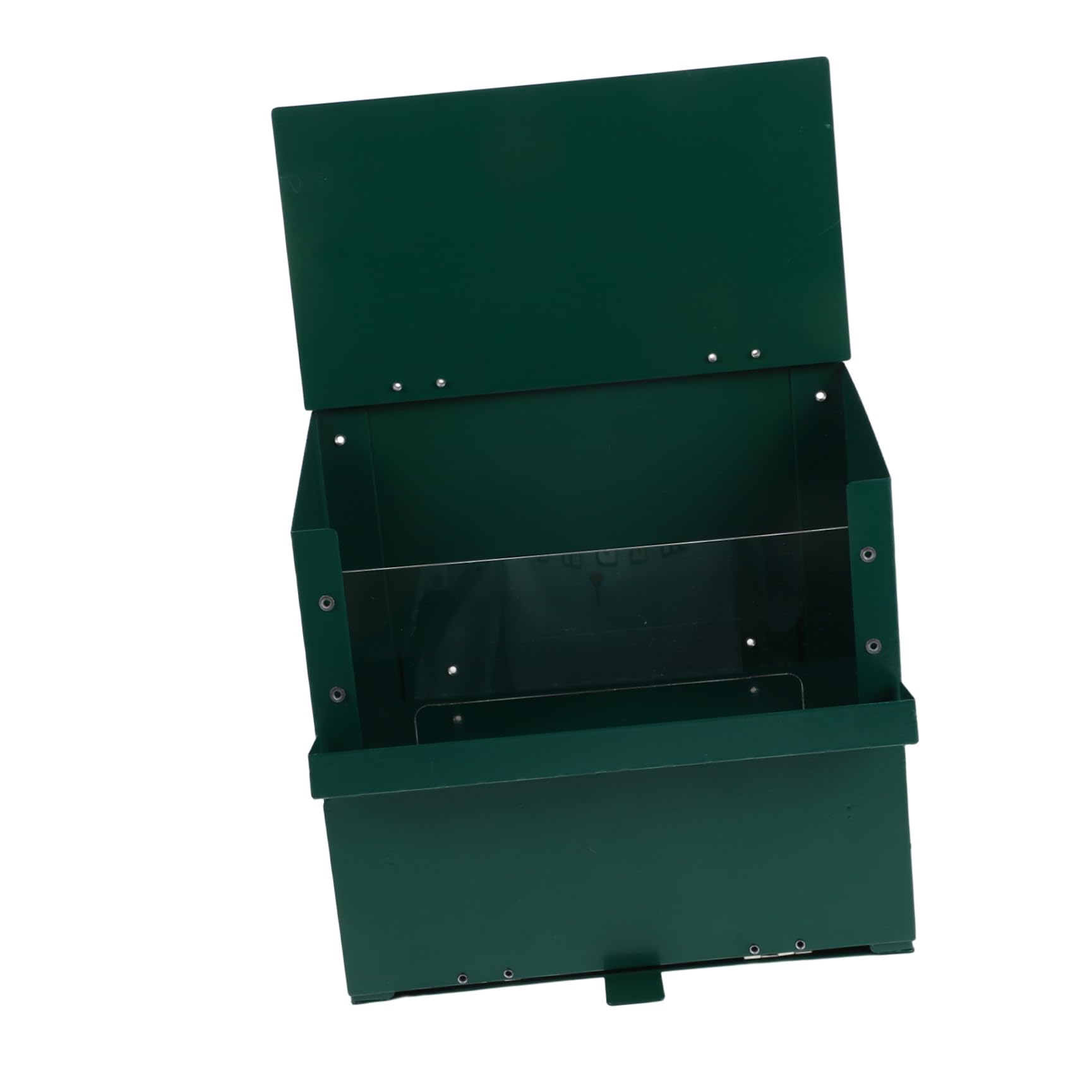 Outdoor Eichhörnchen Futterstation Groß aus Metall, Grün, 23cm