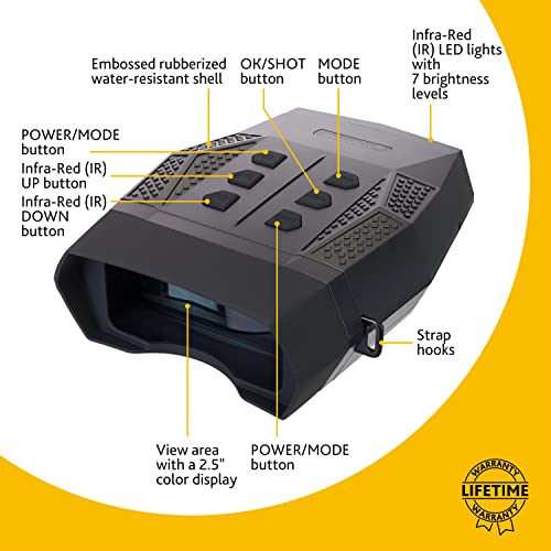 Levenhuk Halo 13X PLUS Digital Night Vision Binoculars with LCD Screen and Built-in Camera for Photo and Video Recording - Image 2