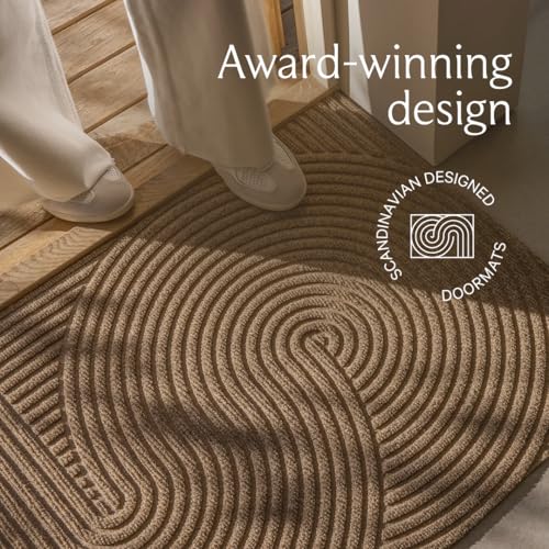 Felpudo para puerta, interior y exterior, beige miniatura 3