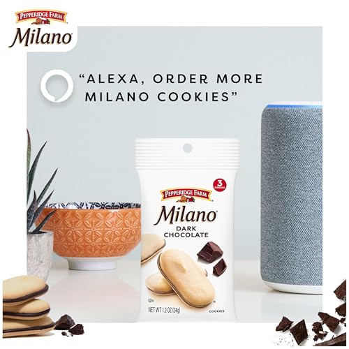 Image of Pepperidge Farm Milano Dark Chocolate Cookies, Single Serve Snack Pack, 1.2 oz.