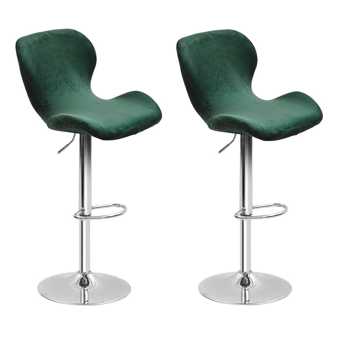 AOSCTELF Barhocker Bezüge Mit Rückenlehne - Dehnbare Schonbezüge Für Thekenhocker (4 Stück)