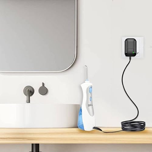 Miniatura 3 de Cargador para Waterpik de repuesto Waterpik WP360 WP462 WP462W WP450 WP468 WF-13 WP-100 Series Water Flosser Wall Power Supply Adapter Cable de carga