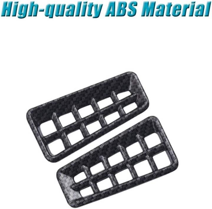 BOYUER for Toyota RAV4 2013-2018 2PCS ABS Center Console Screen Dash Board Side Front Air Conditioning A/C Vent Panel Frame Interior Decoration Trim Accessories (Carbon Fiber)