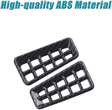BOYUER for Toyota RAV4 2013-2018 2PCS ABS Center Console Screen Dash Board Side Front Air Conditioning A/C Vent Panel Frame Interior Decoration Trim Accessories (Carbon Fiber)
