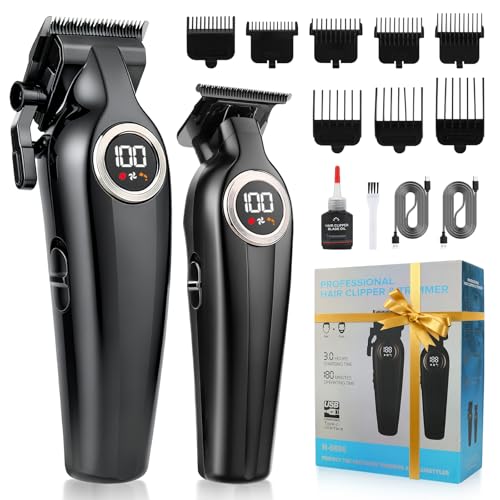 Cortadora de pelo Suttik con pantalla LED para un control de corte exacto y profesional