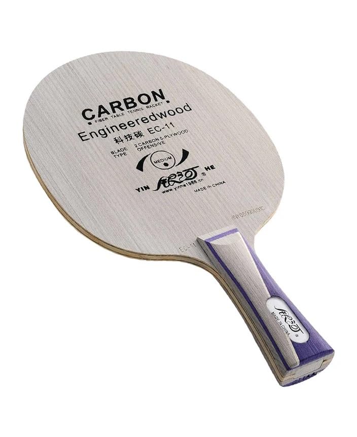 Yinhe EC -11, Carbon Table Tennis Blade, 5 Wood + 2 Advanced Carbon, Power Control, Professional Play, Lightweight Feel, Tournament Ready, TTFI Approved. 1