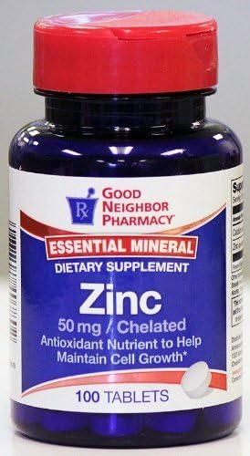 GNP Essential Mineral Zinc 50mg 100 Tabletas Suplemento Dietético