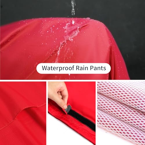 Rain Suit for Men & Women,Waterproof Rain Jacket&Trouser Suit with Reflective Strip,All-Sport Raincoat Anti-storm4