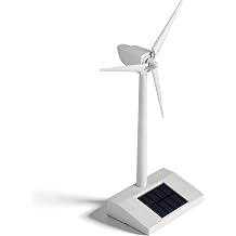 Solar Powered Windmill Model, Desktop Wind Turbine Model Tools Wind Turbine Science Project Kit for Desk Home Decor Craft Education