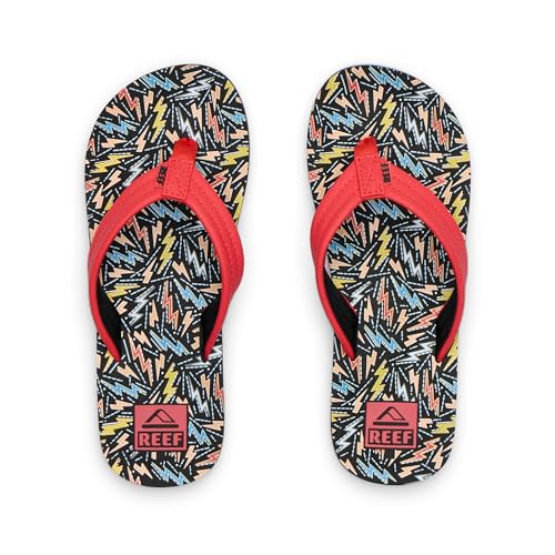 Image of REEF Boys Kids Ahi Beach Flip Flop, Soft Cushion Footbed, Water Friendly