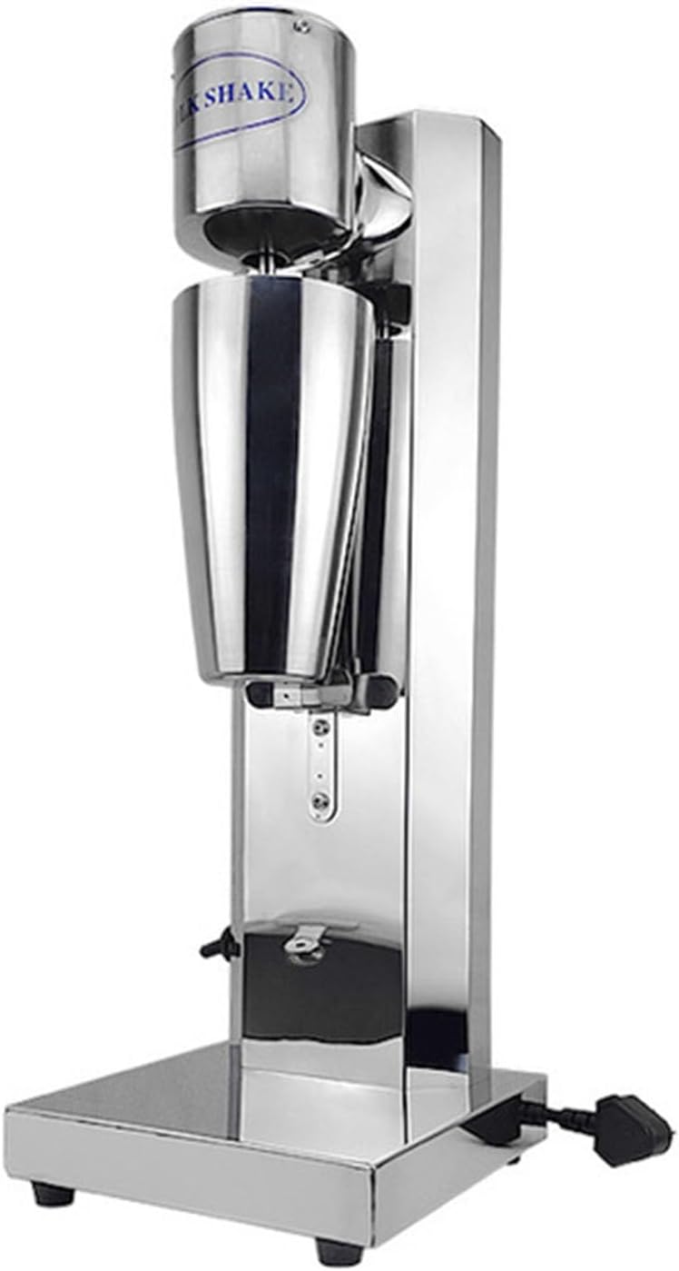 Milkshake Maker Mixer 2 Speeds Electric Milk Shaker Machine Drink Mixer Stainless Steel Milkshake Machine Frappe Mixer Protein Shaker Blender For Smoothie Milk Frother Coffee Foamer Milk Tea Cocktai
