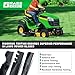 Grasscool D140 Blades for John Deere GY20852 E140 LA145 D160 S170 E170 E160 Z355e D155 Z255 LA130 Deck Lawn Mower(Toothed Mulching)
