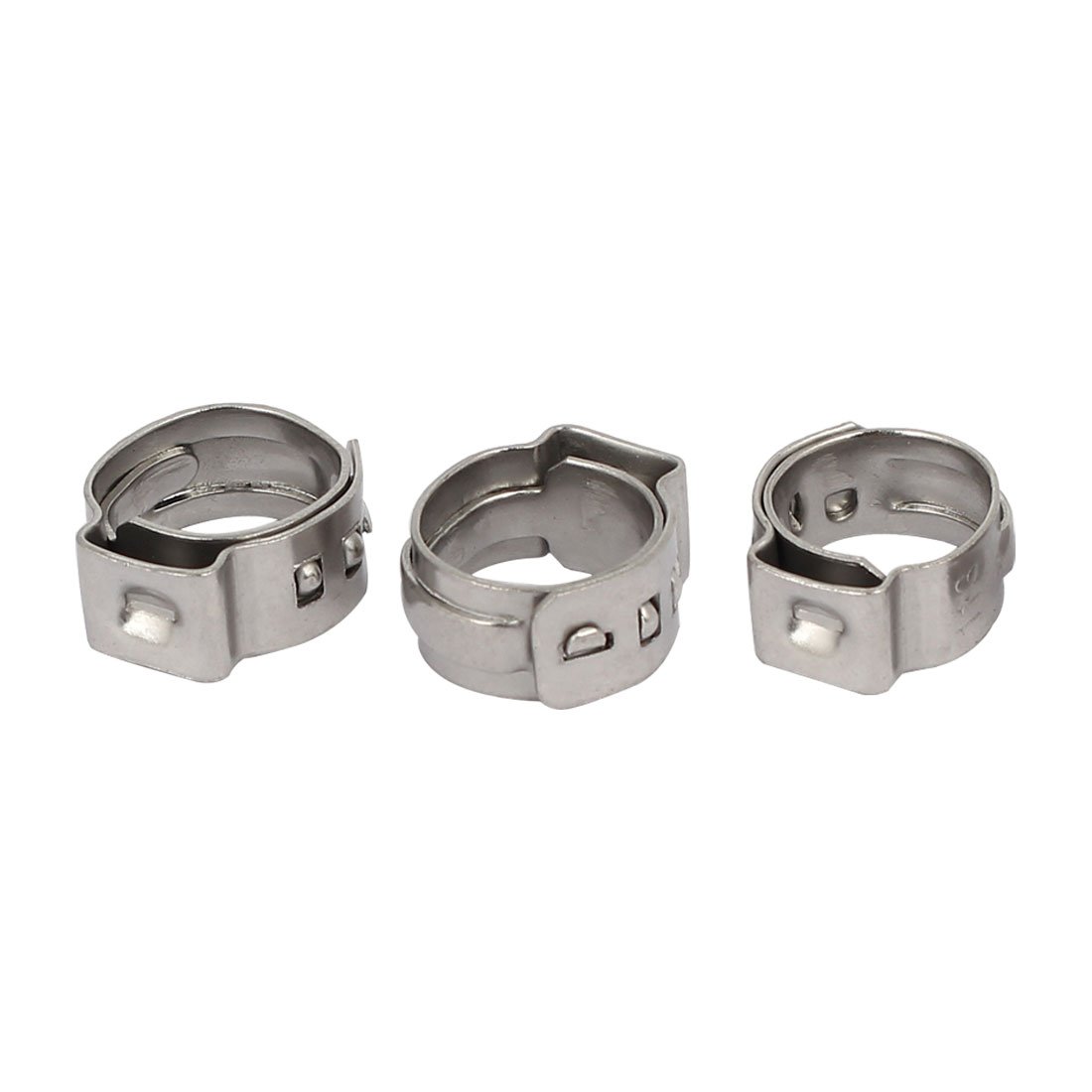 Aexit 9.6mm-11.3mm 304 Clamps Stainless Steel Adjustable Cable Pipe Tight Hose Strap Clamps Clamps 3pcs