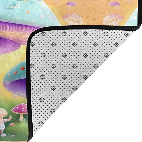 Tapis de sol grand format flanelle douce absorbante durable