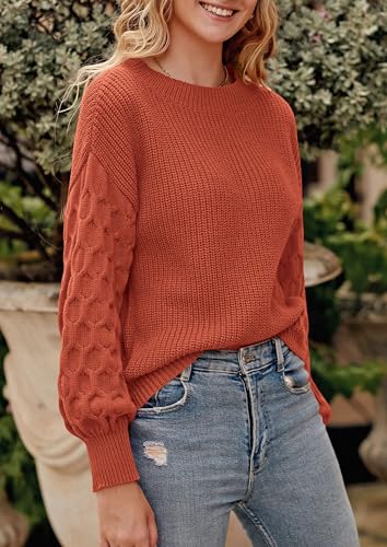 PRETTYGARDEN Women's Fall 2025 Pullover Sweater Casual Long Sleeve Loose Chunky Knit Tops Blouse Winter Fashion Clothing3