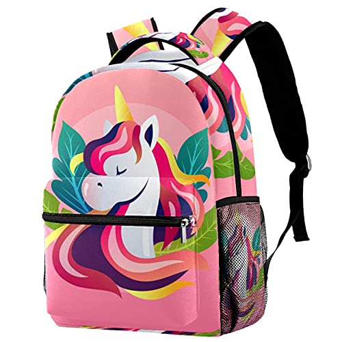 Sac à dos ordinateur 14 pouces rose résistant contre les chocs et les rayures