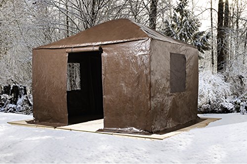 Sojag 135-6157000 Universal Winter Cover for Outdoor Sun Shelters and Gazebos, 10' x 12', Brown