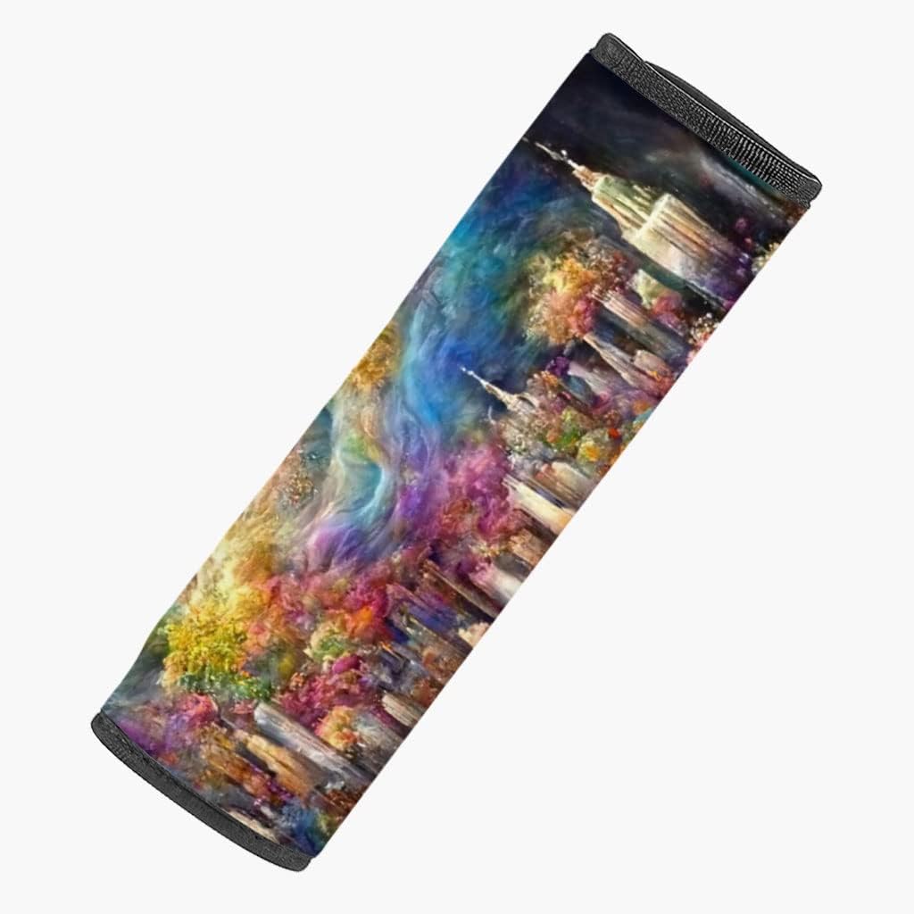 City Car Seat Belt Pads - Multicolor Seat Belt Cover - Skyline Seat Belt Cover