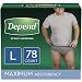 Depend FIT-FLEX Incontinence Underwear for Men, Disposable, L, 78 Count