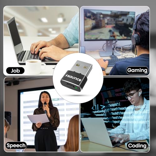 Image of Sounce USB Mouse Jiggler & Auto Clicker | Undetectable Cursor Shaker & Vibration Device | Plug & Play | 1 Click /Sec in Auto Clicker Mode | Compatible with Windows & Linux | Black