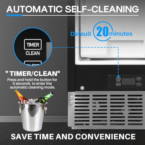 Image of ICEPURE 15 inch Under Counter Ice Maker, Built-in /Commercial Ice Machine