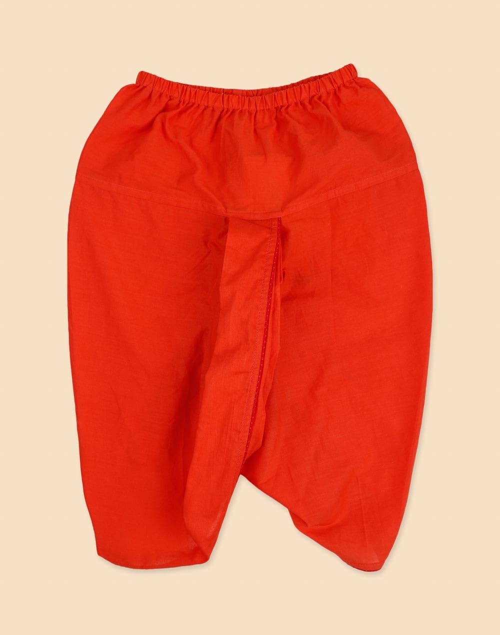 Fabindia Red Cotton 2Pc Dhoti Set 4