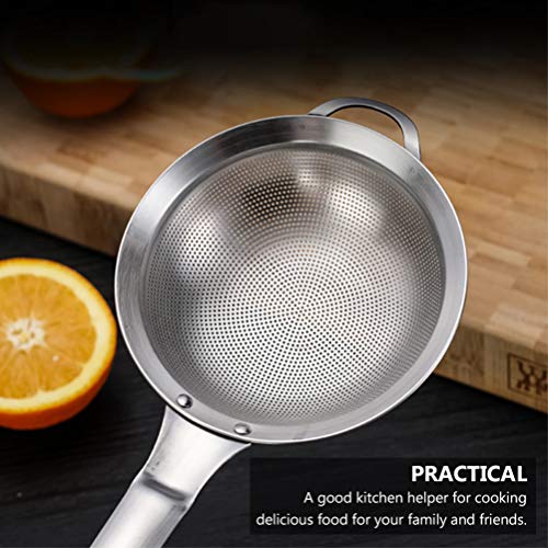 Hemoton Keukenzeef, roestvrij staal, schuimlepel, mesh, afseillepel, trainer, pollepel voor koken en frituren, 13 cm - Image 5