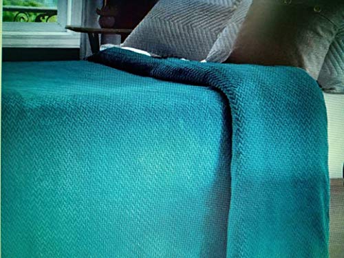 MANTA DE CASAL JACQUARD TRANÇAS VERDE 1,80x2,20 JOLITEX -1025
