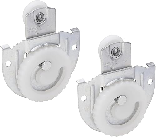 National Hardware N344-853 V794 Perchas para puertas correderas en zincado, paquete de 2, desplazamiento de 1/8" - #1