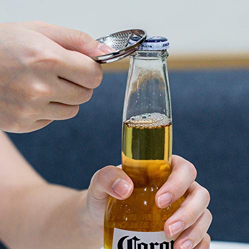 Nidavellir Shield Keychain Bottle Opener, Beer Gifts Bottle Opener For Men, Husband, Dad, Grandpa, Boyfriend (Silver) #TOP3