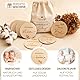 Prinzental ® 30 Baby Meilensteinkarten für ZWILLINGE auf edlen Holzscheiben | Zwillinge Geschenk Geburt | Originelles Geschenk zur Geburt von Zwillingen