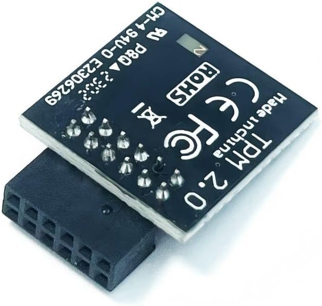 JINTAI TPM 2.0 Module TPM SPI 12Pin Module for MSI Motherboard MS4462 MEG B550 MAG B550 MAG B550M MAG B650 MAG B650M Compatible with TPM2.0