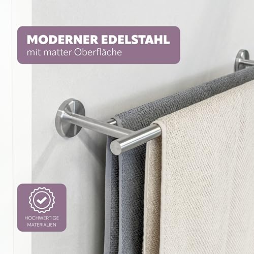Handtuchhalter Wand Bremermann Bad-Serie Piazza Badetuchstange Edelstahl