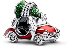 Festive Car & Christmas Tree Pandora Charm
