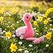 The Petting Zoo Flamingo Stuffed Animal Plushie, Gifts for Kids, Wild Onez Babiez Zoo Animals, Flamingo Plush Toy 6 inches