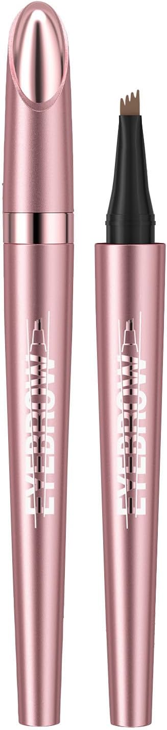 Eyebrow Pencil 4 Tip Eyebrow Pen Brow Pen Eyebrow Pencil Long-Lasting Natural Brow Pencils for Women Eyebrow Pencil (Grey)