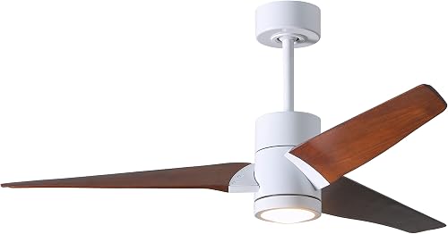 Matthews SJ-WH-WN-52 Super Janet Damp Rated 52" Ceiling Fan with LED Light and R