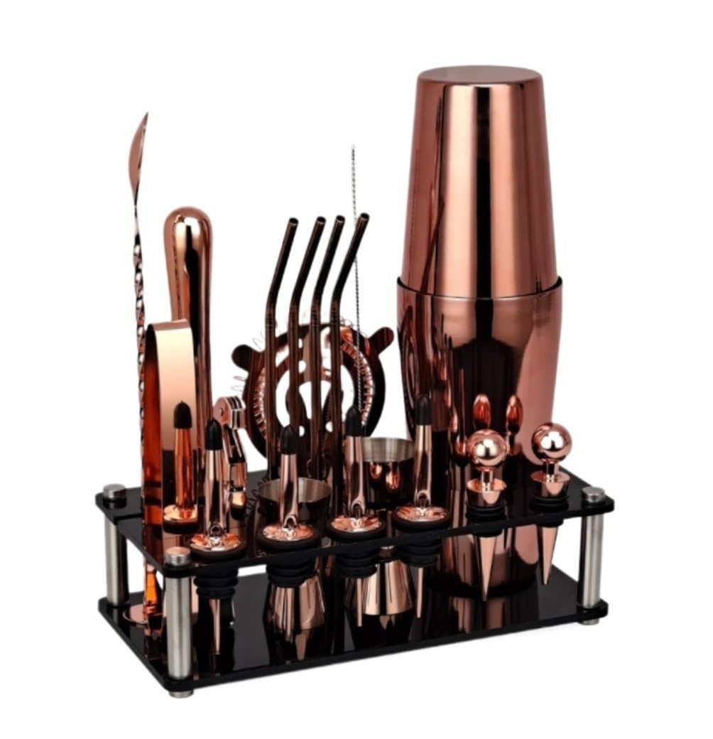 Shaker À Cocktail pour Mélanger Boissons Shaker American Shaker Cocktail Shaker Stir Glass Bar Set Cocktail Shaker Cocktail Tool Set pour Bar Fête(A)