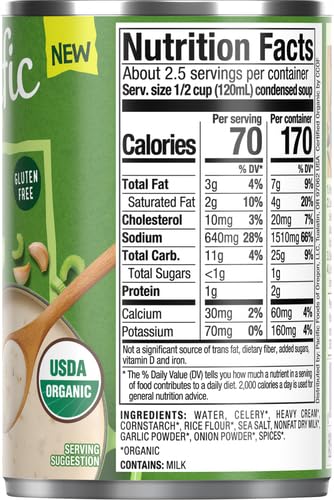 Image of Pacific Foods, Soup Condensed Cream Of Celery Organic, 10.5 Ounce (Pack of 2)