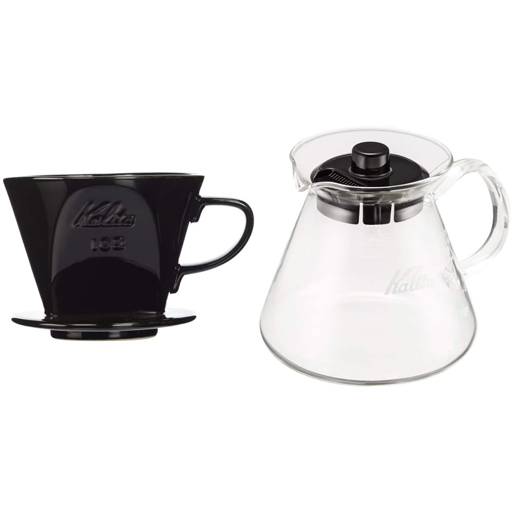 Amazon｜カリタ Kalita コーヒー ドリッパー 陶器製 2~4人用 ブラック