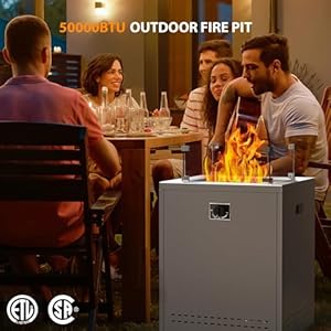 Firepittablepropanesmokelessfirepitoutsideheaterpatiowithlavarocksglasswindguardandcover20squarefirepittableforbalconygardenoutdoorcampingdeckbackyardgrey Urban Country Home Decor Fire pit table propane smokeless fire pit outside heater patio with lava rocksglass wind guard and cover20 square fire pit table for balcony garden outdoor camping deck backyardgrey urban country home decor