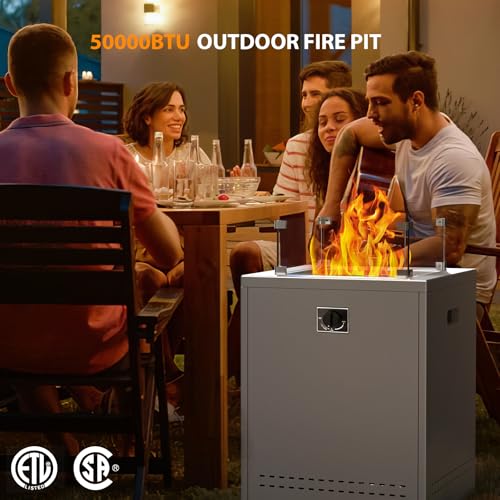 Firepittablepropanesmokelessfirepitoutsideheaterpatiowithlavarocksglasswindguardandcover20squarefirepittableforbalconygardenoutdoorcampingdeckbackyardgrey Urban Country Home Decor Fire pit table propane smokeless fire pit outside heater patio with lava rocksglass wind guard and cover20 square fire pit table for balcony garden outdoor camping deck backyardgrey urban country home decor