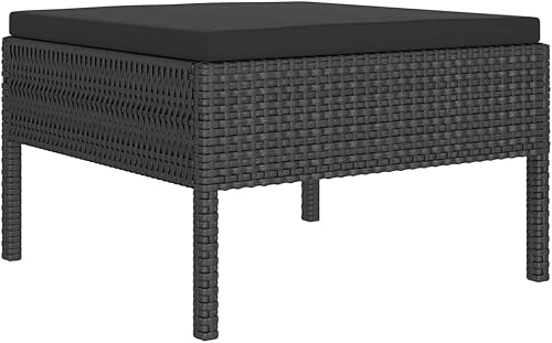 Miniatura 3 de QZZCED Juego de 11 piezas de salón de patio con cojines sofá al aire libre juego de bar de patio muebles modernos para exteriores banco de comedor