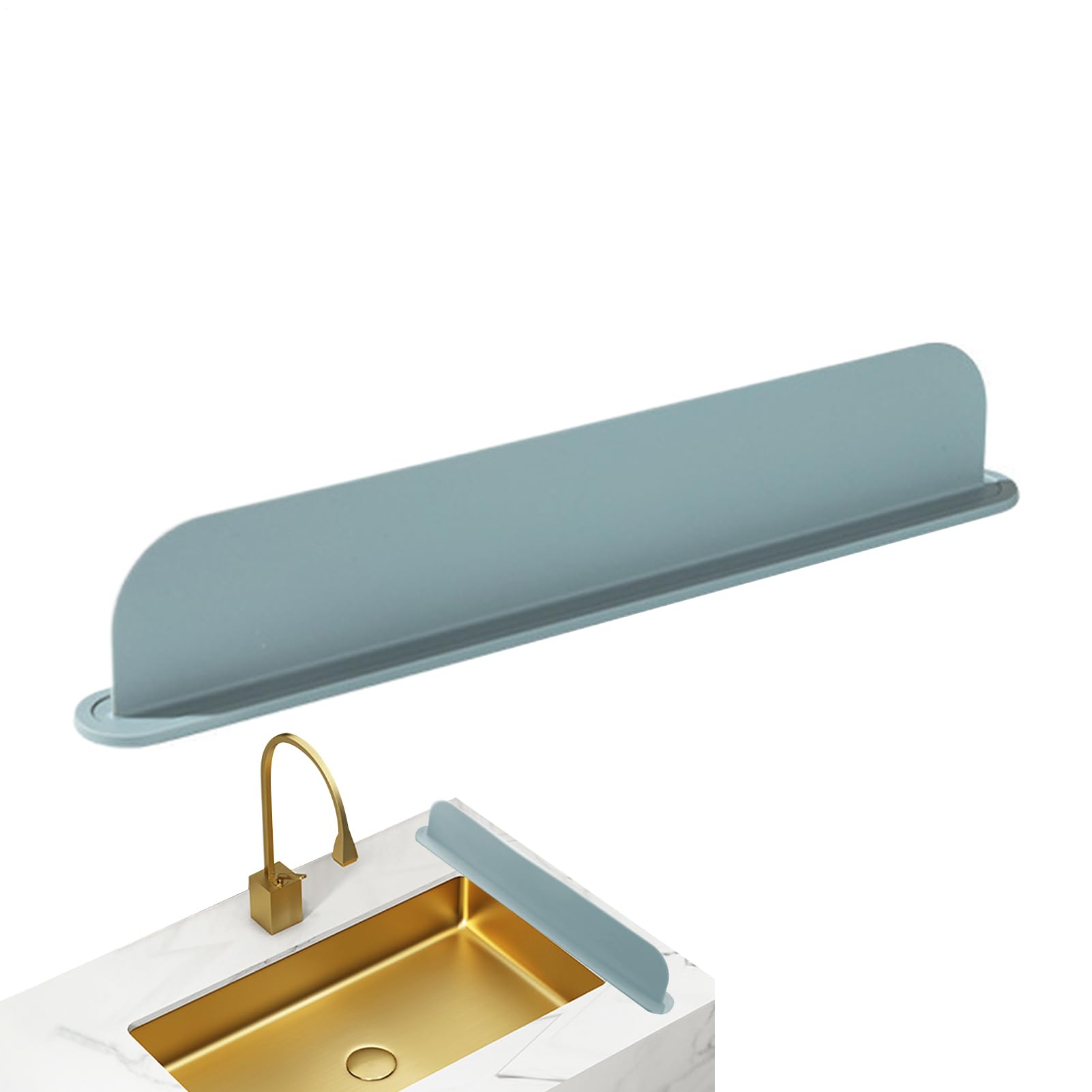 Protection anti-éclaboussures d'évier de cuisine silicone barrière d'eau