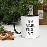 Funny Gift For Men Women Coworkers Who are AIRLINE PILOT 11oz Accent Mug