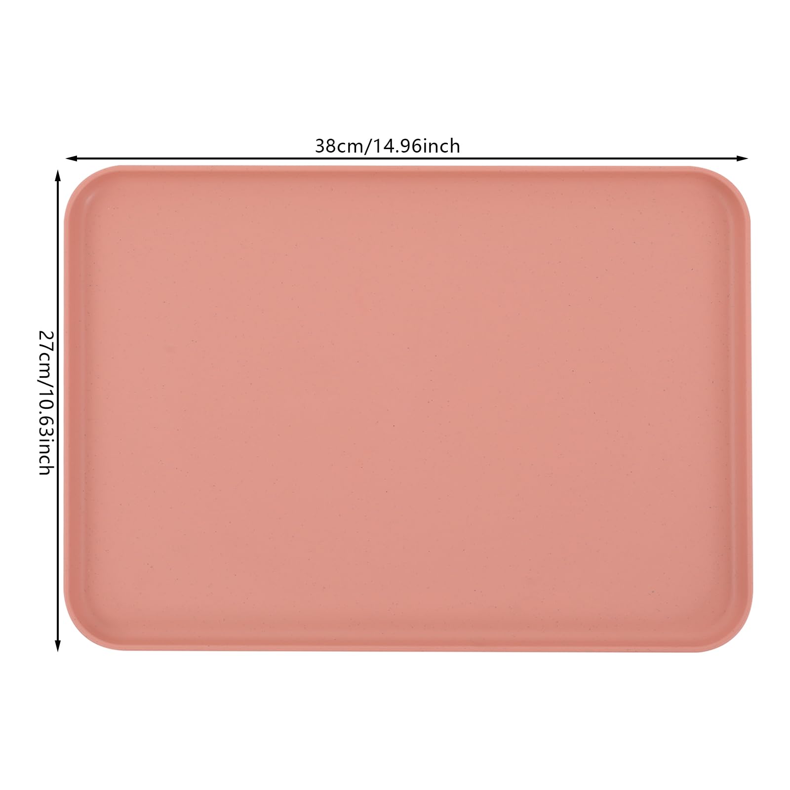 20 vassoi da portata, in polipropilene, impilabili, per cucina (rosa, 38 x