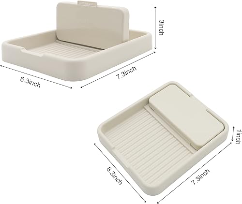 Miniatura 7 de SYOUACEND - Soporte para cuchara con tapa para estufa, soporte para cuchara para encimera de cocina, utensilios de cocina, soporte para tapa,