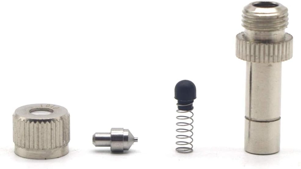 100pcs Brass Misting Nozzles for Outdoor Cooling System/, Mister Nozzle Atomizing Misting Sprayer Fog Nozzles for Garden, Humidification, Dust Control, Landscaping, 6mm (Size : 03.mm)