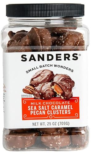 Sanders Pecan Clusters Torties, Sea Salt Milk Chocolate & Caramel
